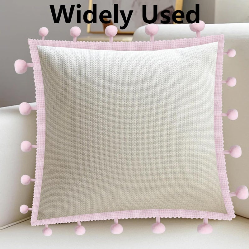 PT'SON شريط بوم بوم بطول 20 ياردة، شريط وردي لخياطة الكرات، تطريز DIY، خياطة، حرف، ديكور - Image 3